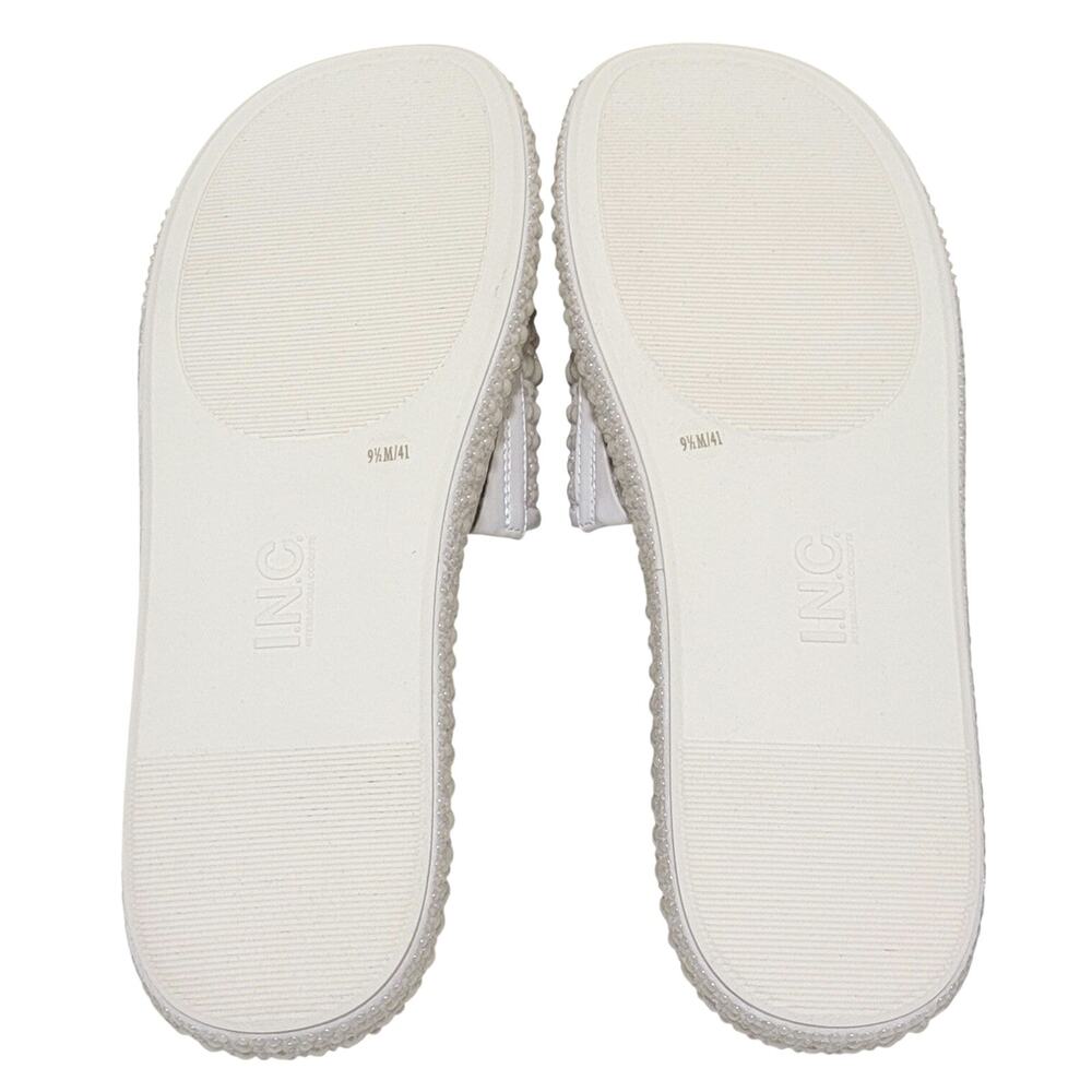 INC International Concepts White Embellished Sandals - Picture 4 of 5